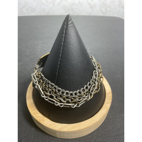 "Just Breathe" Inspirational Bracelet With Double Chain Design - Picture 4 of 4